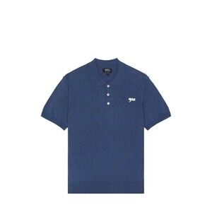 A.P.C. Short-Sleeved Crew Neck Sweater With Button Placket - NWT